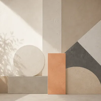 Modern Minimalist Geometric Panel Background