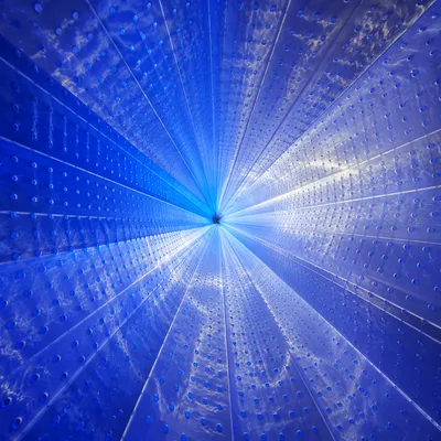 Cobalt Geometric Light Pattern Background