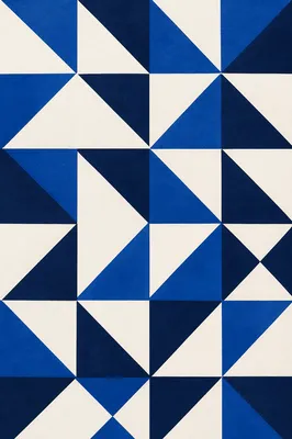 Modern Cobalt Geometric Minimalist Background