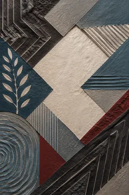 Minimalist Geometric Folk Art Background