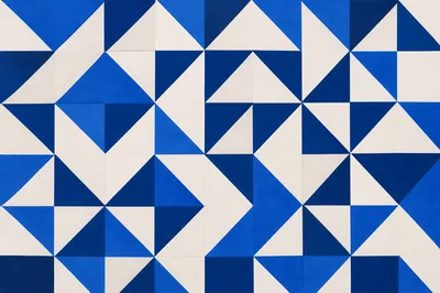 Modern Geometric Blue Minimalist Background