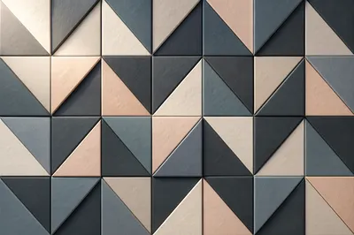 Minimalist Geometric Triangle Tile Background