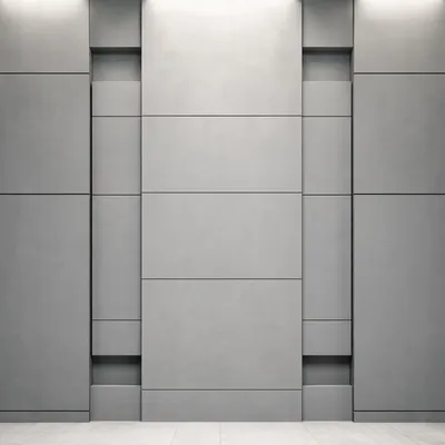 Modern Minimalist Geometric Wall Panel Background