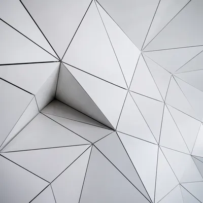 Minimalist White Geometric Architectural Background