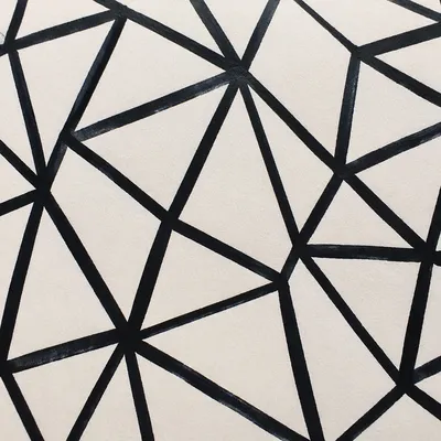 Minimalist Black Geometry on Ivory Paper