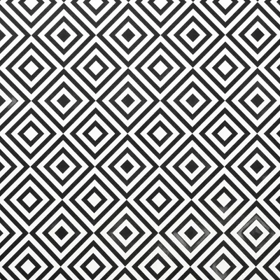 Minimalist Monochrome Geometric Diamond Pattern
