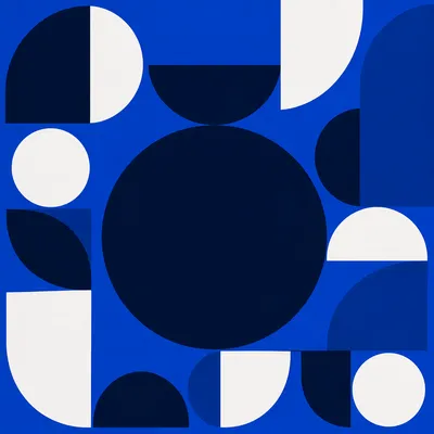 Cobalt Blue Minimalist Geometric Background