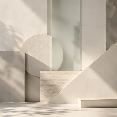 Modern Minimalist Geometric Studio Background