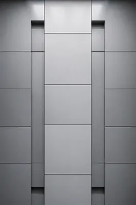 Minimalist Geometric Gray Architectural Panels