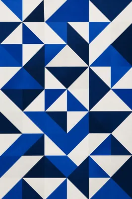 Modern Cobalt Geometric Minimalist Background