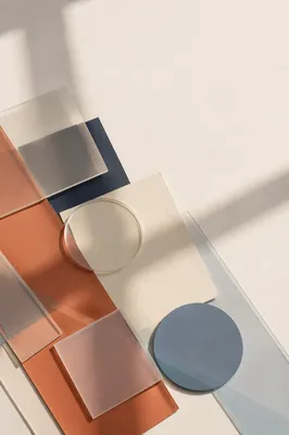 Modern Minimalist Geometric Paper Acrylic Background