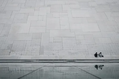 Minimalist Concrete Plaza Geometric Background