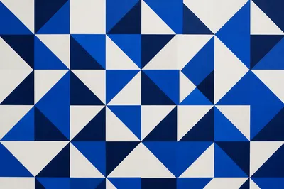 Modern Geometric Minimalist Cobalt Background