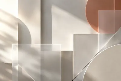 Modern Minimalist Geometric Wall Background