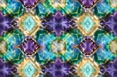 Modern Geometric Resin Kaleidoscope Background