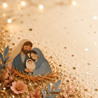 Elegant Champagne Glitter Festive Background