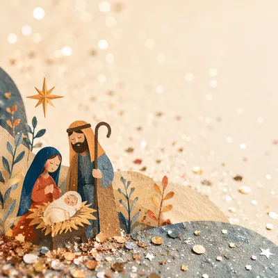 Elegant Champagne Glitter Festive Background