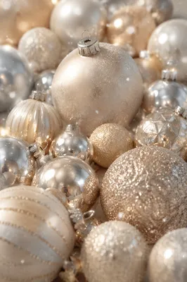 Elegant Pearl and Gold Glitter Festive Background