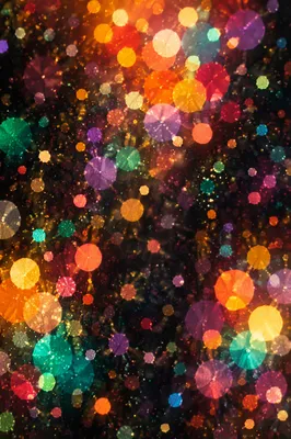 Festive Glitter Bokeh Background with Colorful Sparkle