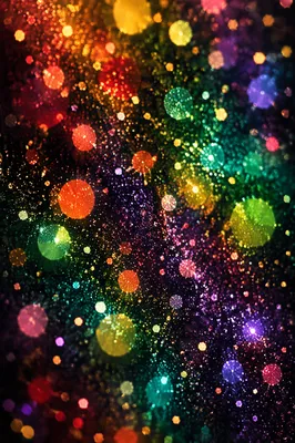 Festive Glitter Sparkle Bokeh Background