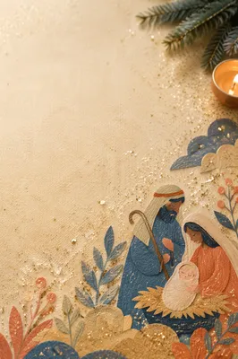 Festive Gold Glitter on Warm Cream Linen