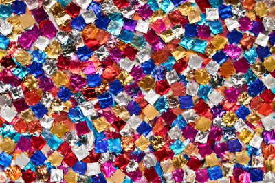 Festive Jewel Tone Confetti Sparkle Background