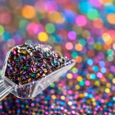 Festive Multicolor Glitter Sparkle Background