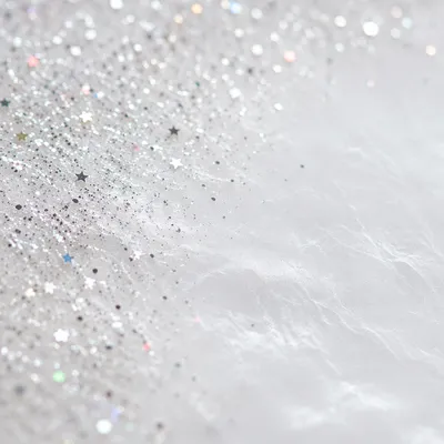 Silver Iridescent Glitter Festive Sparkle Background