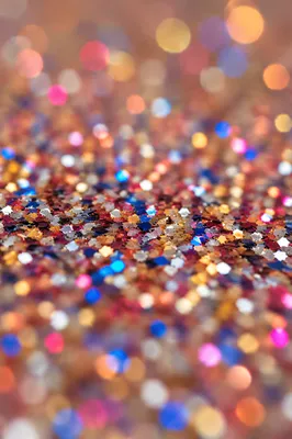 Festive Metallic Glitter Macro Background