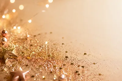 Elegant Festive Glitter Background with Bokeh