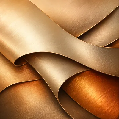 Elegant Gold Metallic Ribbon Background