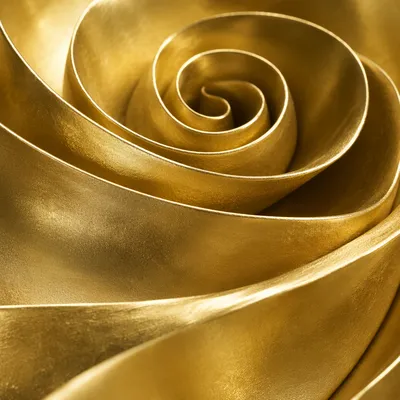 Elegant Gold Metallic Spiral Background