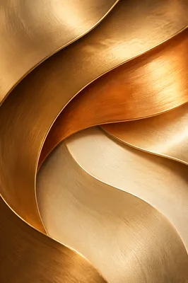 Elegant Gold Metallic Ribbon Background