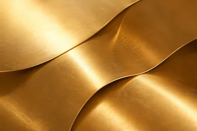 Elegant Shiny Gold Metallic Background Waves