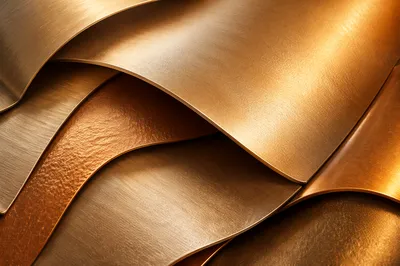 Elegant Gold Metallic Ribbon Background