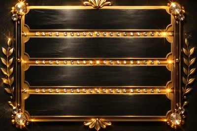 Elegant Gold Metallic Panel Background