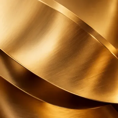 Elegant Gold Metallic Ribbon Background