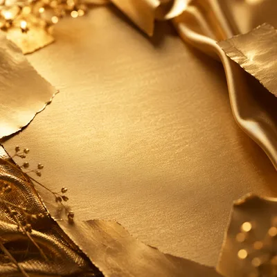 Elegant Gold Foil and Satin Background