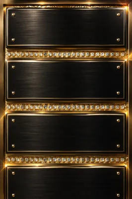 Elegant Gold and Black Metallic Panels