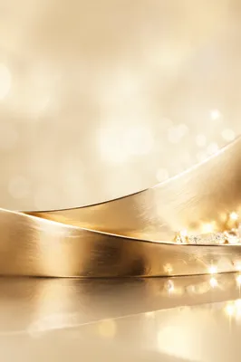 Elegant Metallic Gold Curved Background
