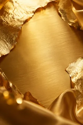 Elegant Gold Metallic Satin Background