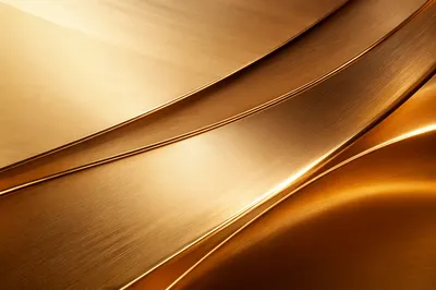 Elegant Gold Metallic Ribbon Background