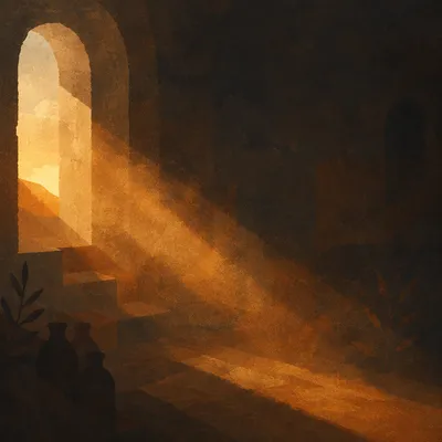 Golden Light Rays Spiritual Background