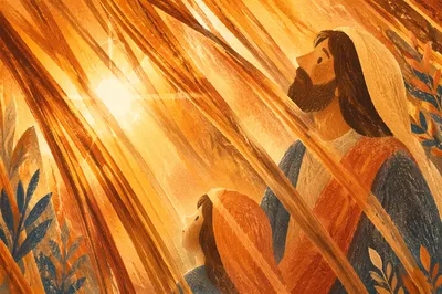 Radiant Golden Light Rays Background