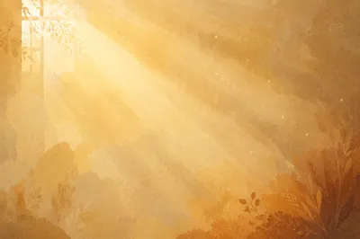 Golden Light Rays Spiritual Background