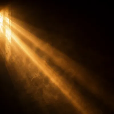 Golden Light Rays Spiritual Background
