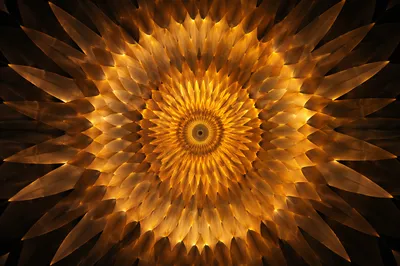 Golden Spiritual Sunburst Light Background