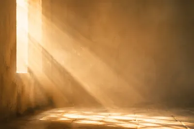 Golden Dawn Light Rays Background