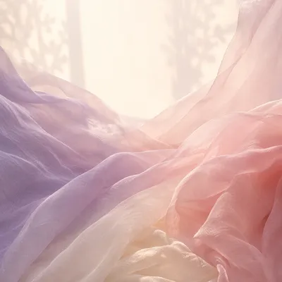 Pastel Silk Veils in Soft Gradient