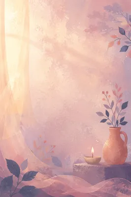 Pastel Lavender Prayer Light Background